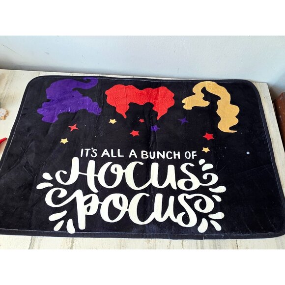 Hocus pocus door front mat Halloween unique soft - Picture 1 of 9